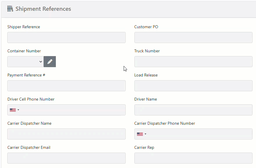 Custom Reference Numbers