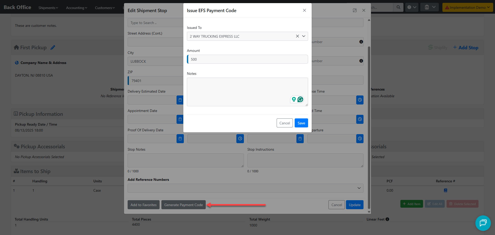 EFS Integration