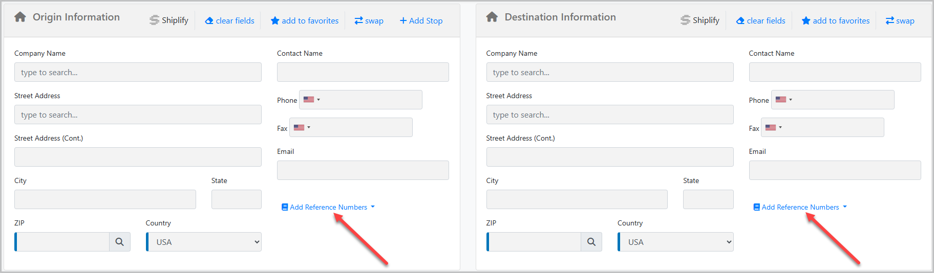 Custom Shipment Reference Numbers
