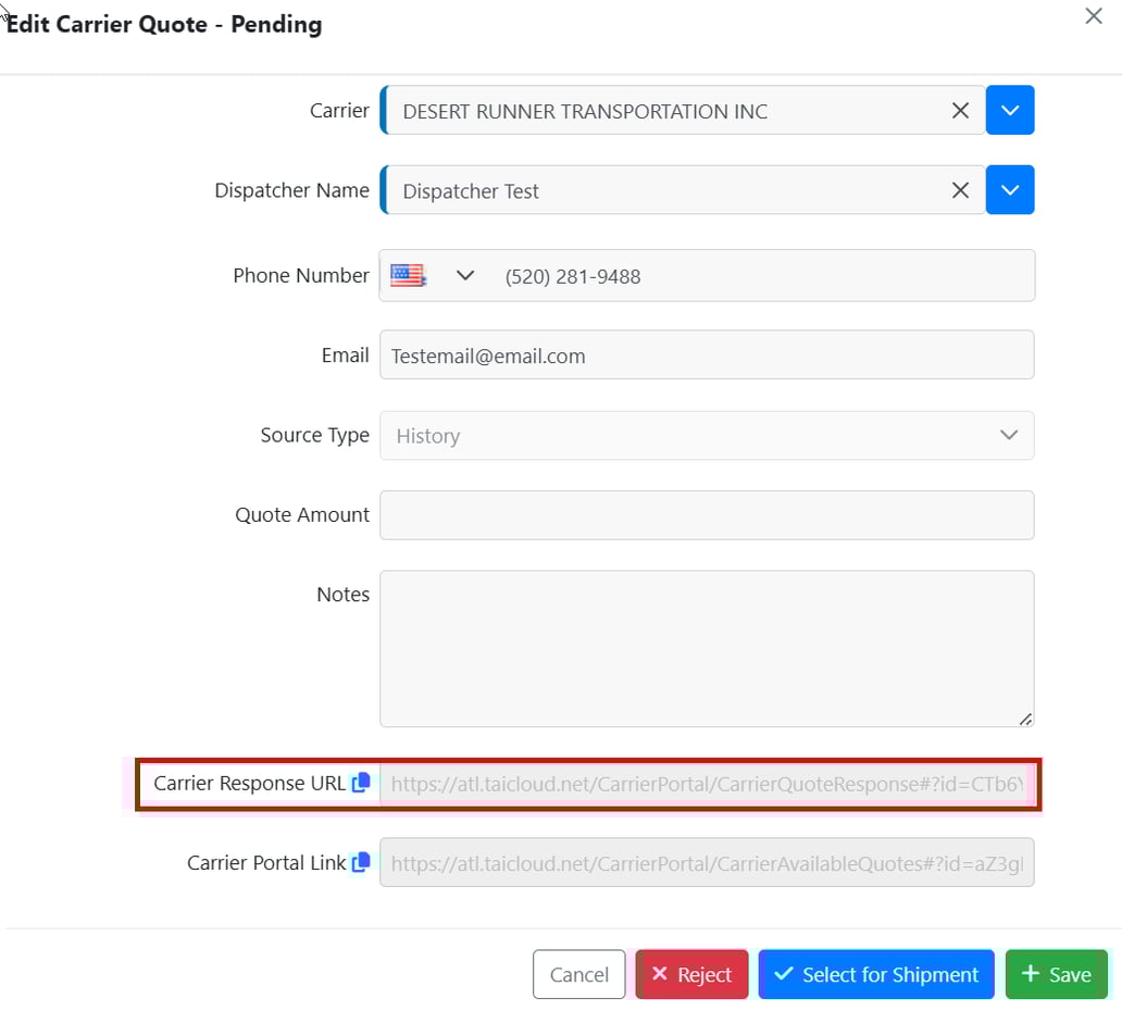 Truckload Quoting Email Carriers