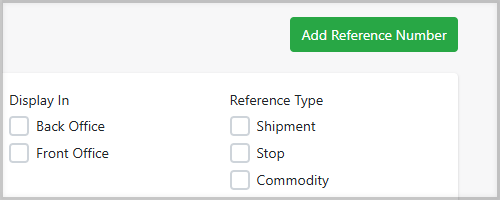 Custom Shipment Reference Numbers